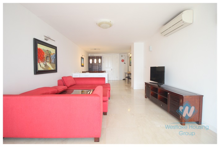 Apartment with 145sqm living space for rent in Ciputra, Tay Ho, Hanoi.